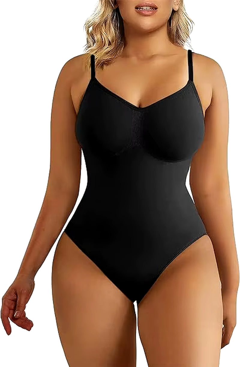 Original High Elastic Bodysuit for Women Tummy Control Shapewear Seamless Sculpting Thong Body Shaper Slimmer Slimming Tank Top