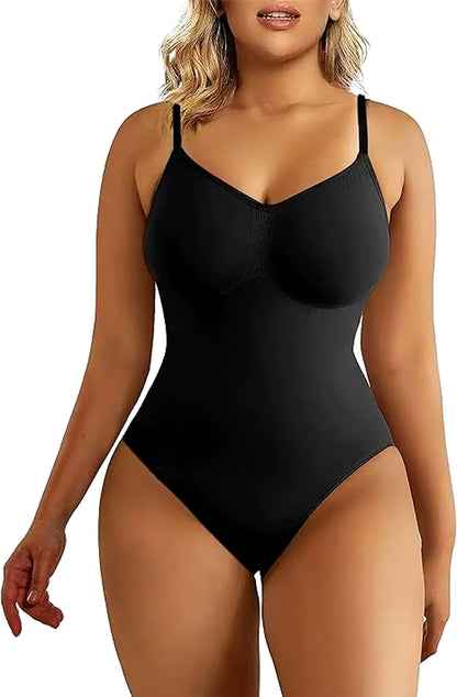 Original High Elastic Bodysuit for Women Tummy Control Shapewear Seamless Sculpting Thong Body Shaper Slimmer Slimming Tank Top
